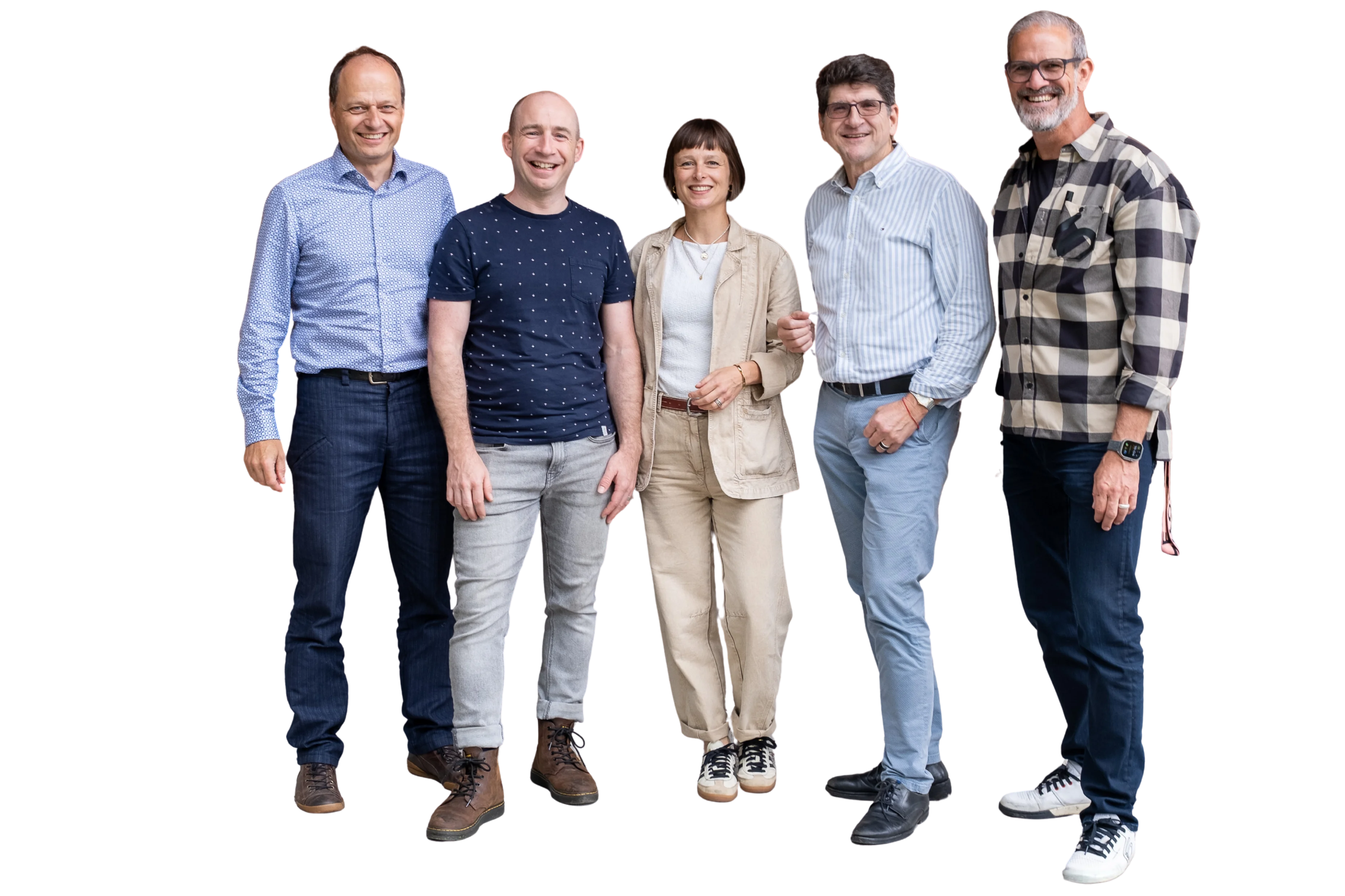 Das Team von Pragmatic Solutions — fünf Expert:innen für Organisationsentwicklung, Beratung und Coaching